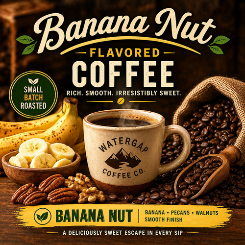 Banana Nut flavored coffee – Water Gap Coffee