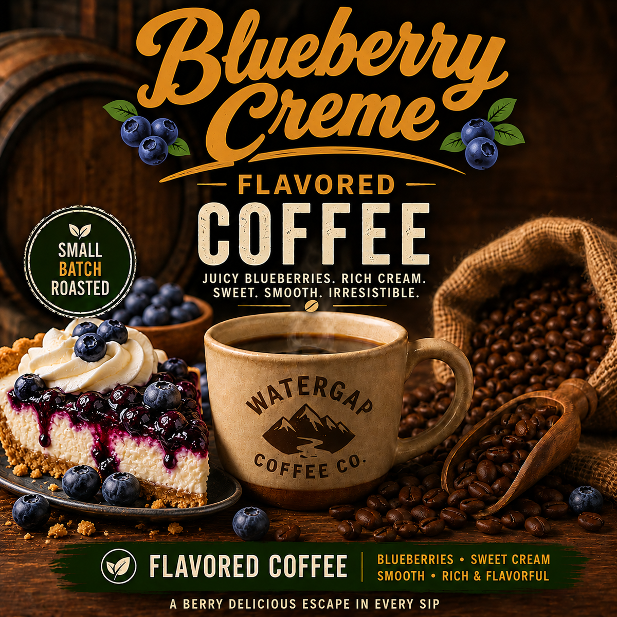 Blueberry Cream Pie
